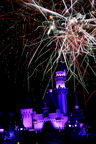 Fireworks over Sleeping Beauty Castle at Disneyland