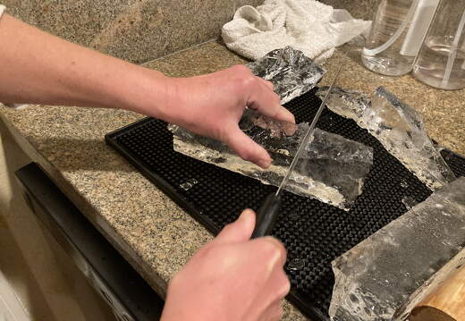 Closeup of the slicing