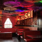 Cool design in a sushi place